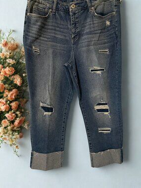 Style & Co Straight Crop Jean